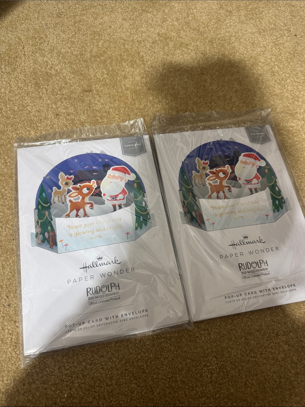 Hallmark Rudolph Christmas cards